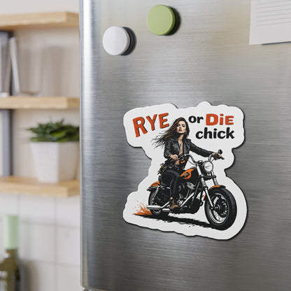 “Rye or Die Chick” Die-Cut Whiskey Magnets