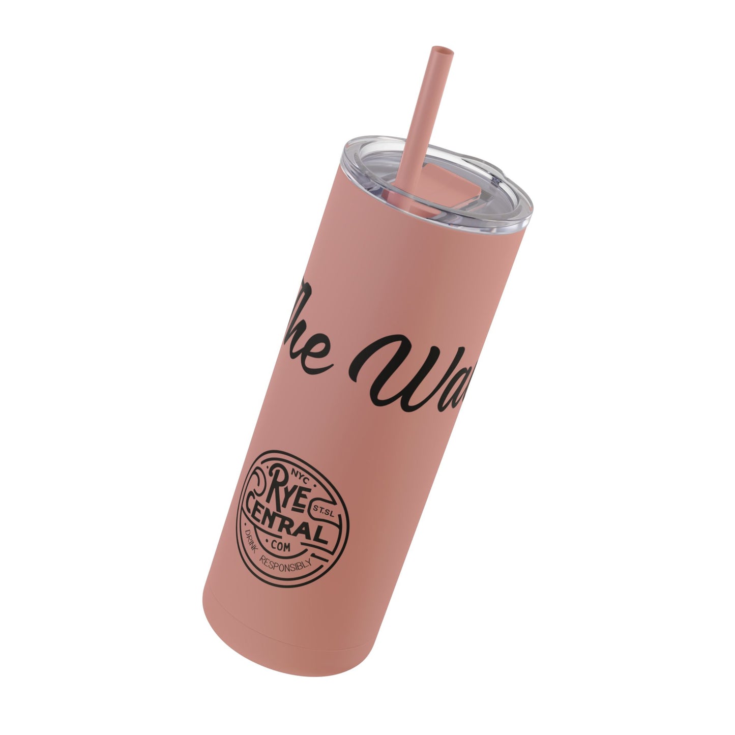 “Rye The Waves” Whiskey Themed Skinny Tumbler