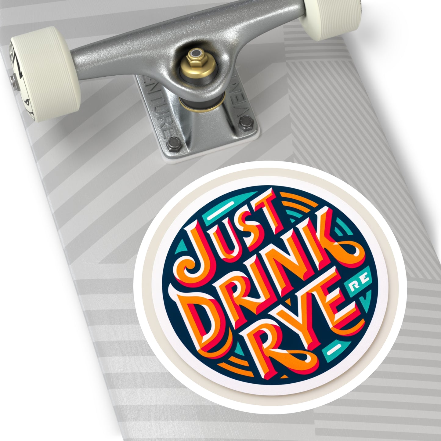 “Just Drink Rye” Whiskey Round Stickers, Indoor\Outdoor