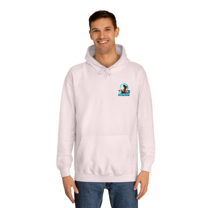 “Rye the Waves” Unisex College Hoodie - Whiskey 4