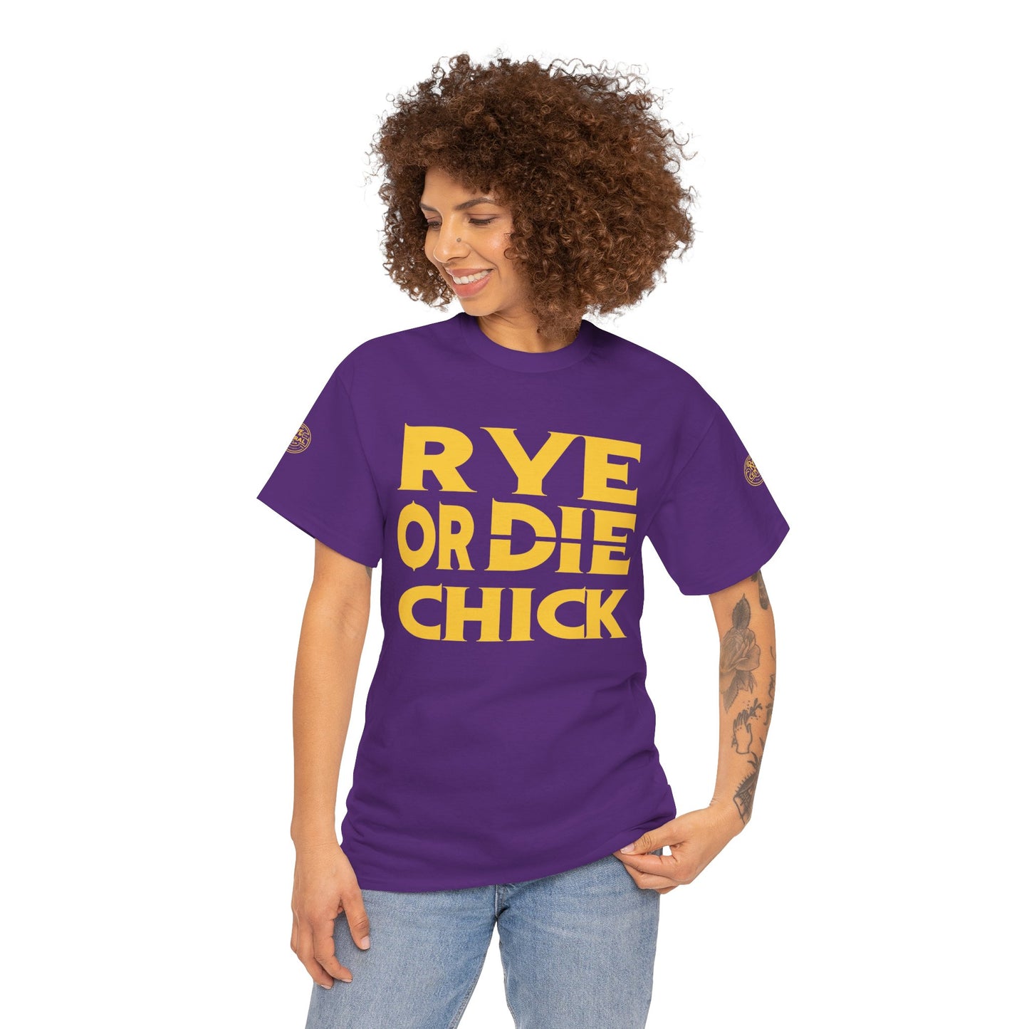 Whiskey Funny T-shirt: Rye or Die Chick