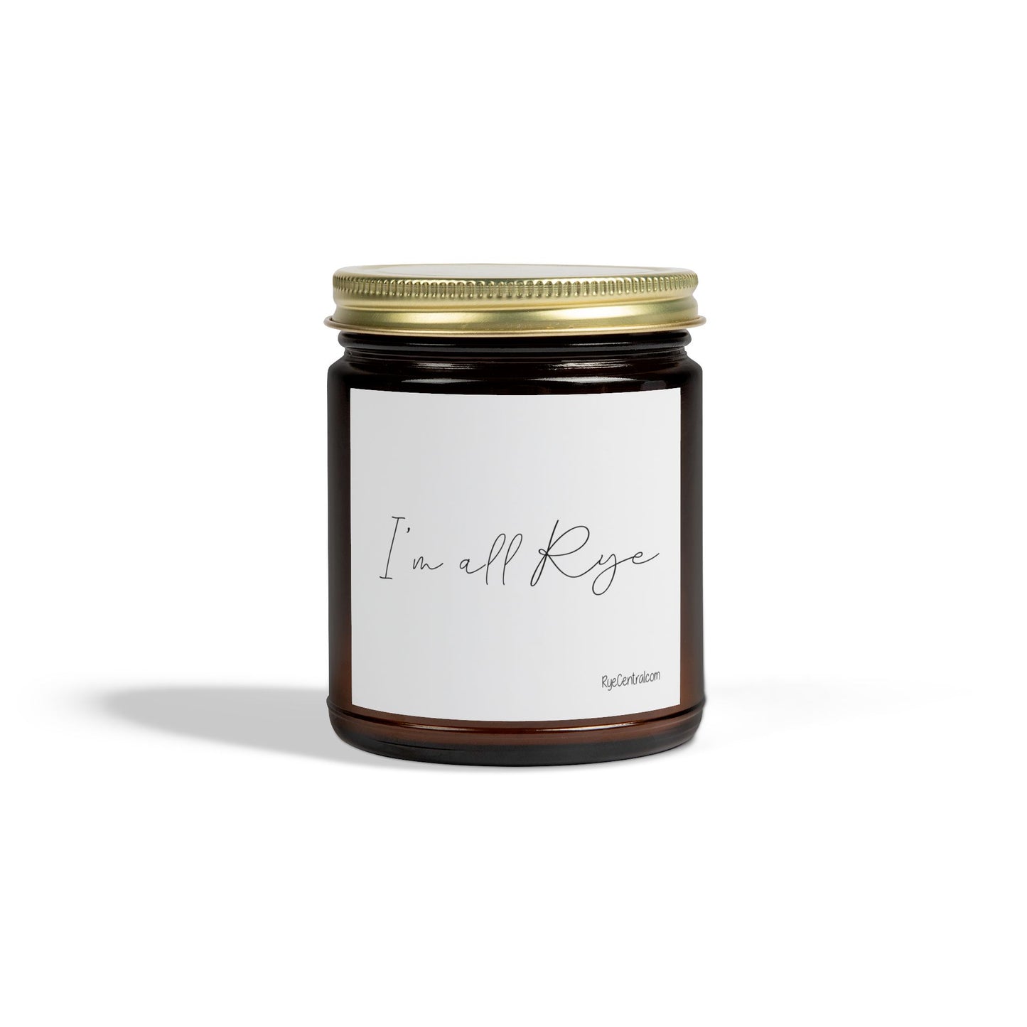 "I'm All Rye" Scented Candle Gift for Whiskey Lovers