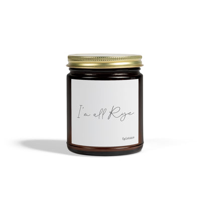 "I'm All Rye" Scented Candle Gift for Whiskey Lovers