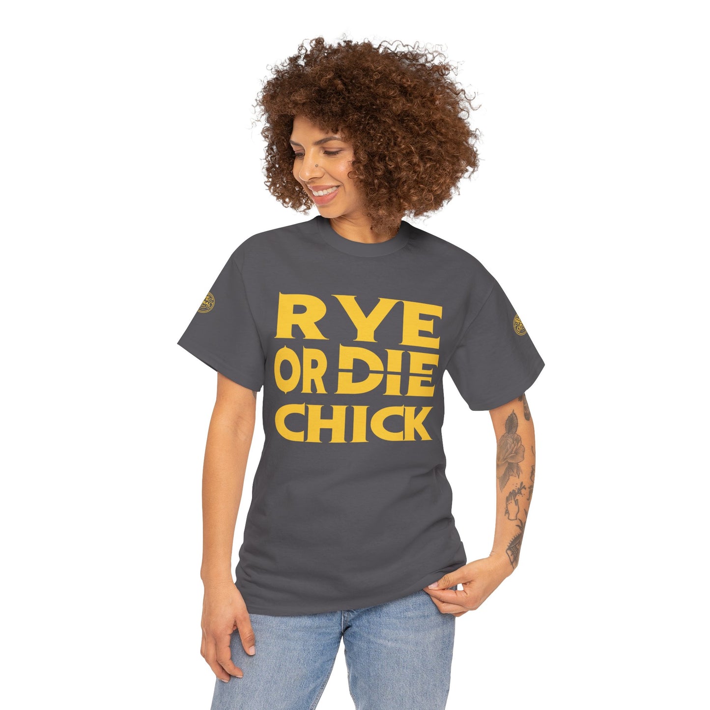 Whiskey Funny T-shirt: Rye or Die Chick