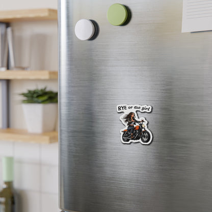“Rye or Die Girl” Die-Cut Whiskey Magnets