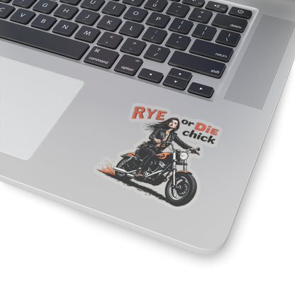 “Rye or Die Chick” Bike Whiskey Stickers