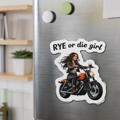 “Rye or Die Girl” Die-Cut Whiskey Magnets