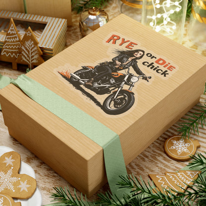 “Rye or Die Chick” Bike Whiskey Stickers