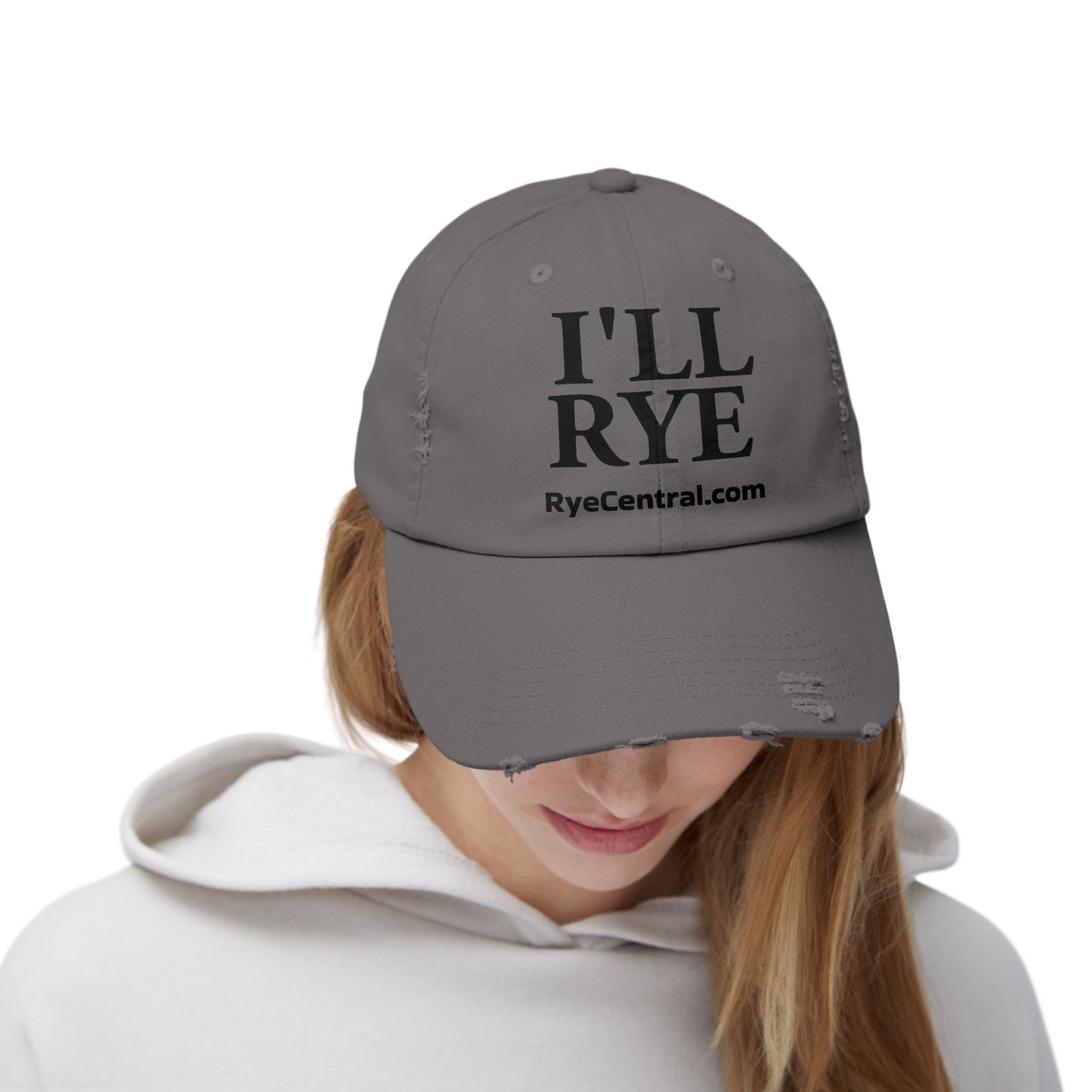 “I’ll Rye” Unisex Distressed Whiskey Cap