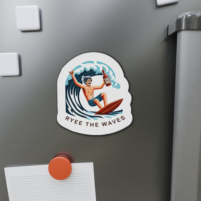 “Rye The Waves” Cool Whiskey Magnets