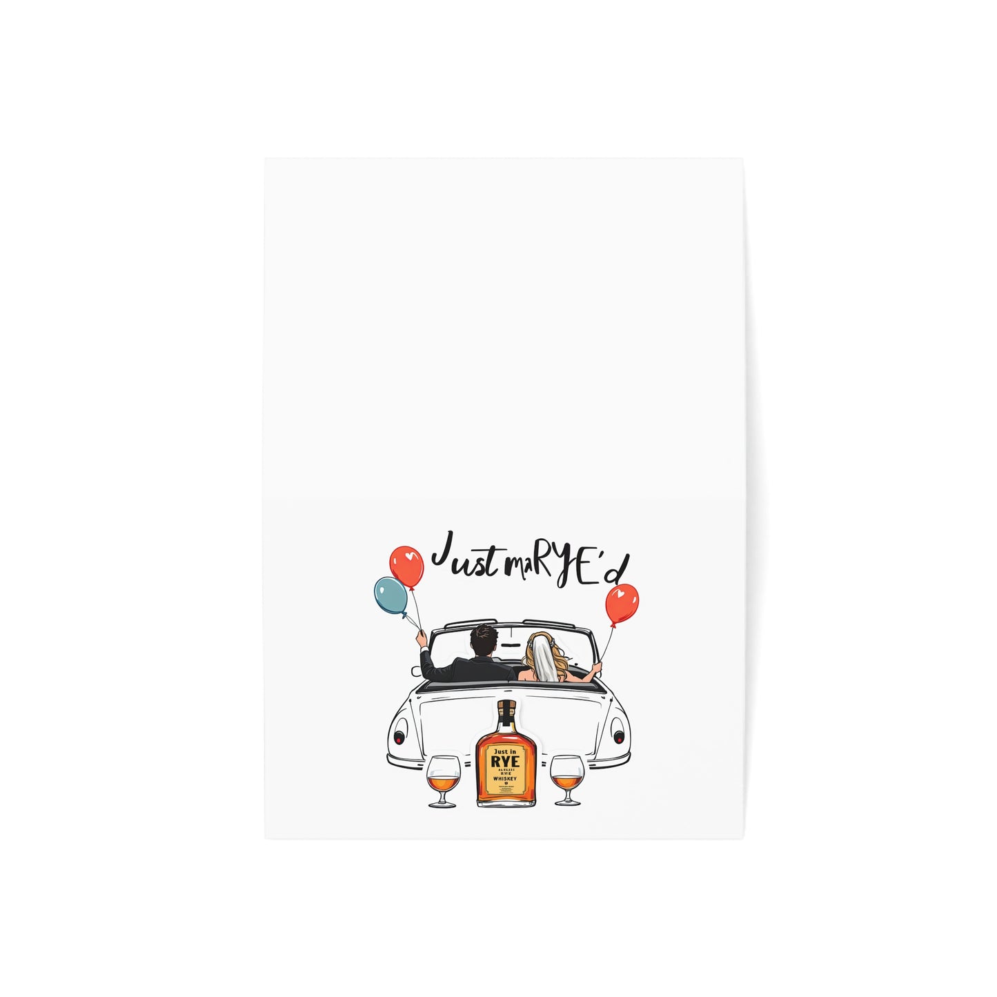 “Just MaRYE’d” Whiskey Greeting Cards