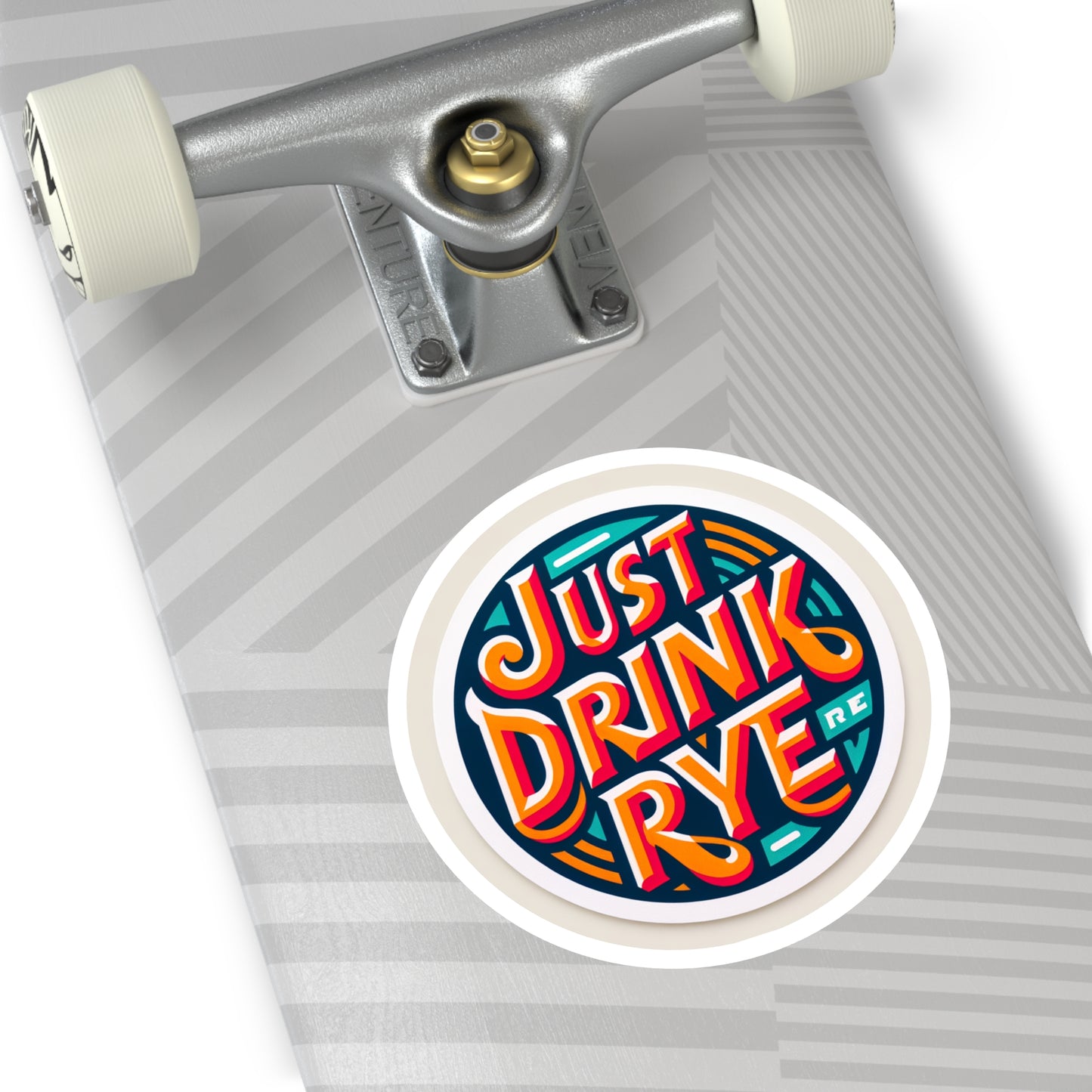 “Just Drink Rye” Whiskey Round Stickers, Indoor\Outdoor