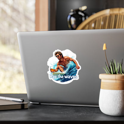 “Rye The Waves” Whiskey Vinyl Decal