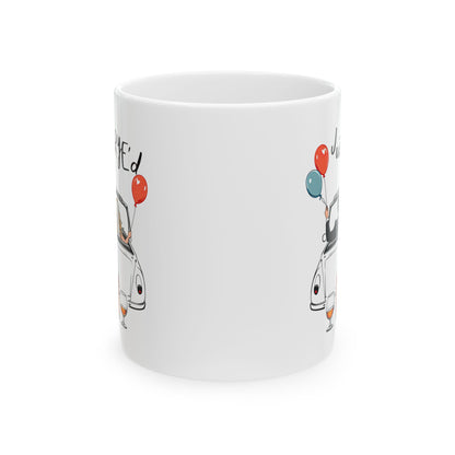 “Just MaRYE’d” Ceramic Wedding Whiskey Gift Mug