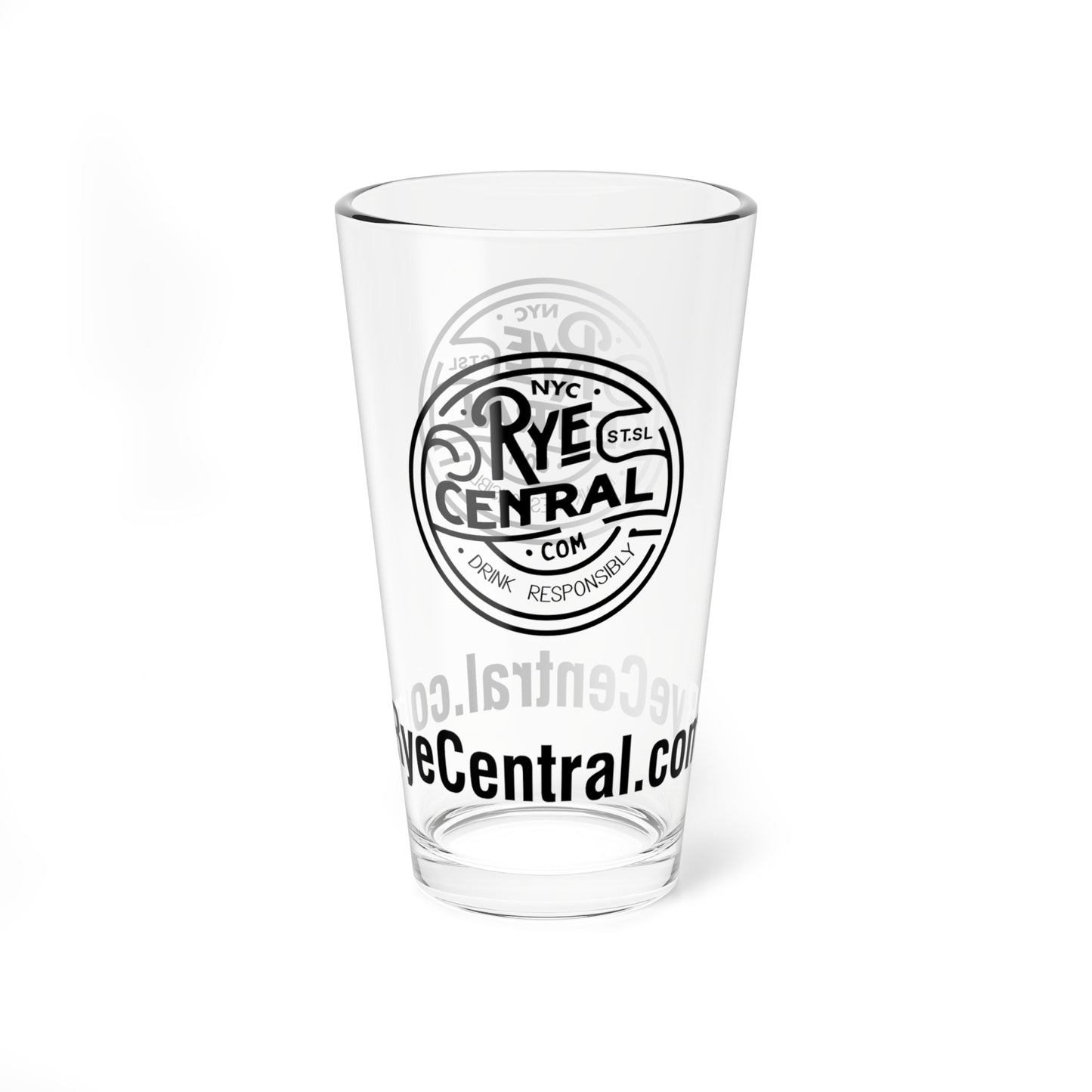 RyeCentral Branded Whiskey Mixing Glass, 16oz