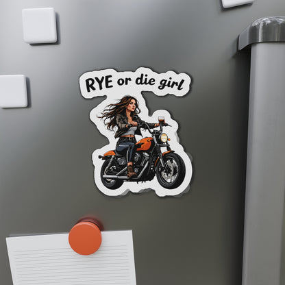 “Rye or Die Girl” Die-Cut Whiskey Magnets