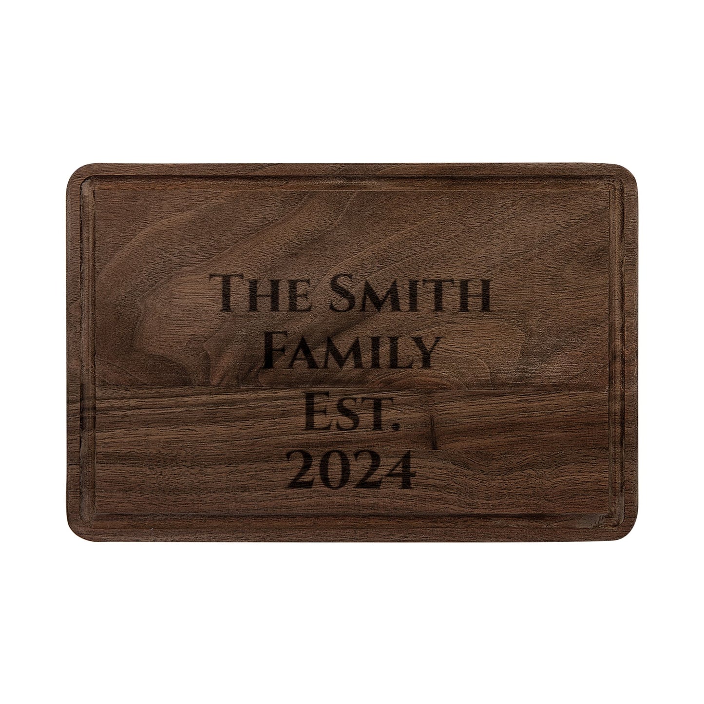 Personalized Engraved Cutting Board — Walnut or Maple