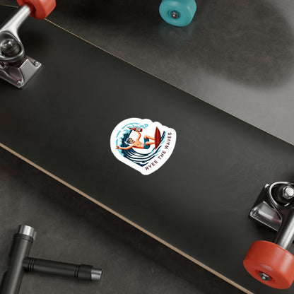 “Rye The Waves” Vinyl Whiskey Decal