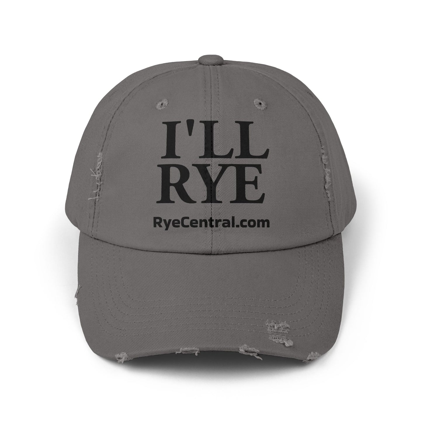 “I’ll Rye” Unisex Distressed Whiskey Cap