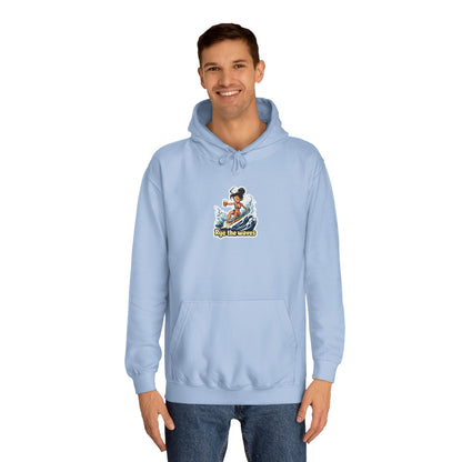 “Rye the Waves” Unisex Surf Whiskey Hoodie 2