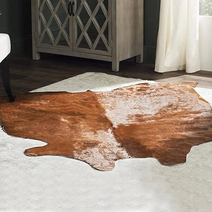 Brown Handmade Area Rug for Whiskey Enthusiasts