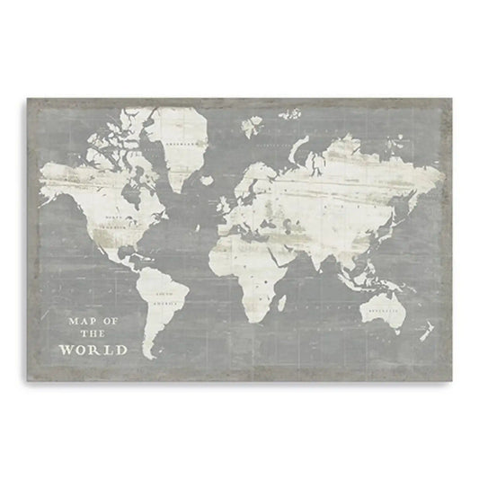 World Map Print Wall Art