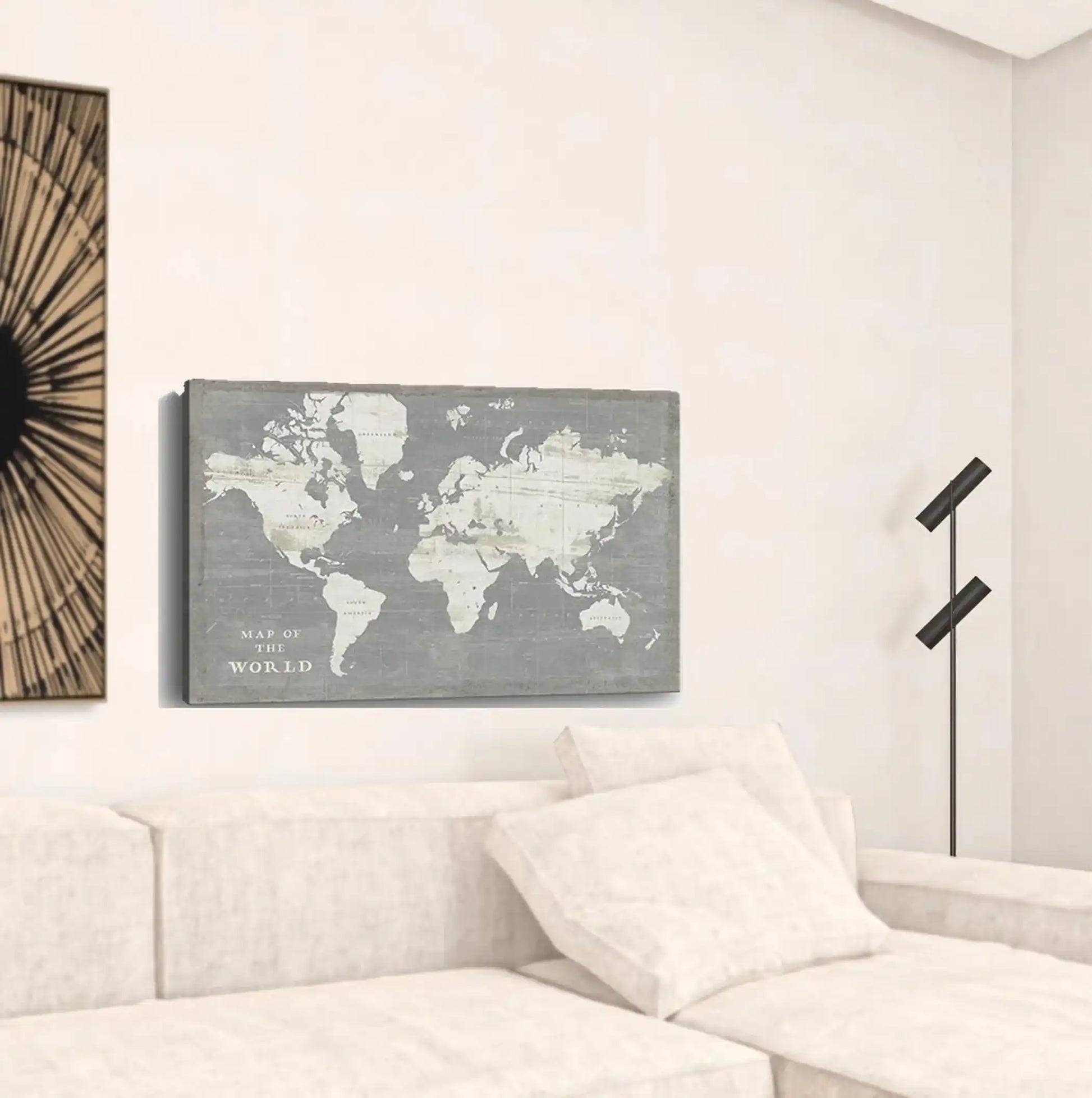 World Map Print Wall Art