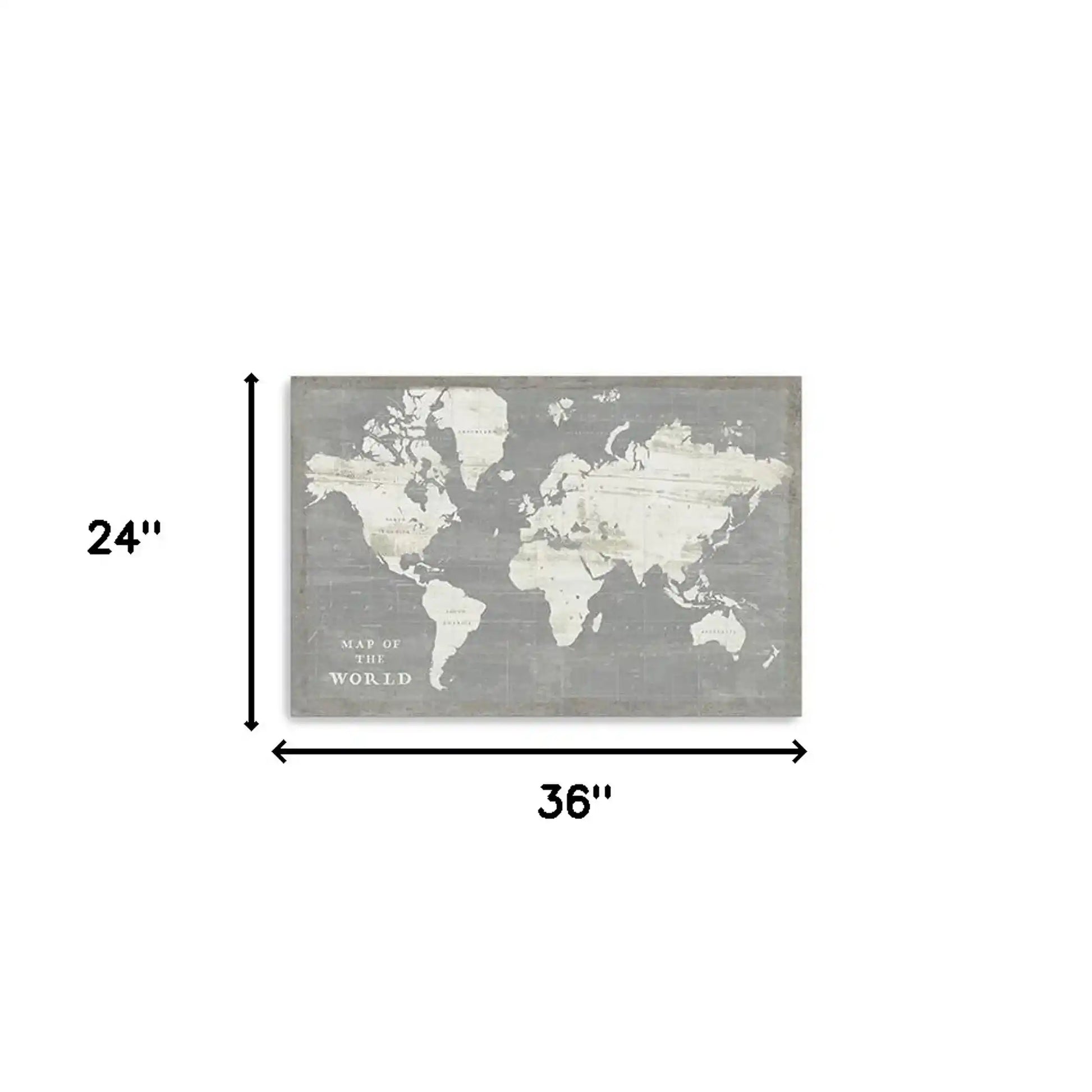 World Map Print Wall Art