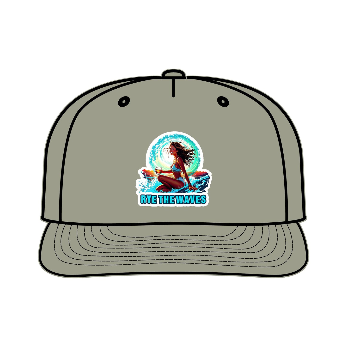 “Rye The Waves” Whiskey Surf Cap Model 4