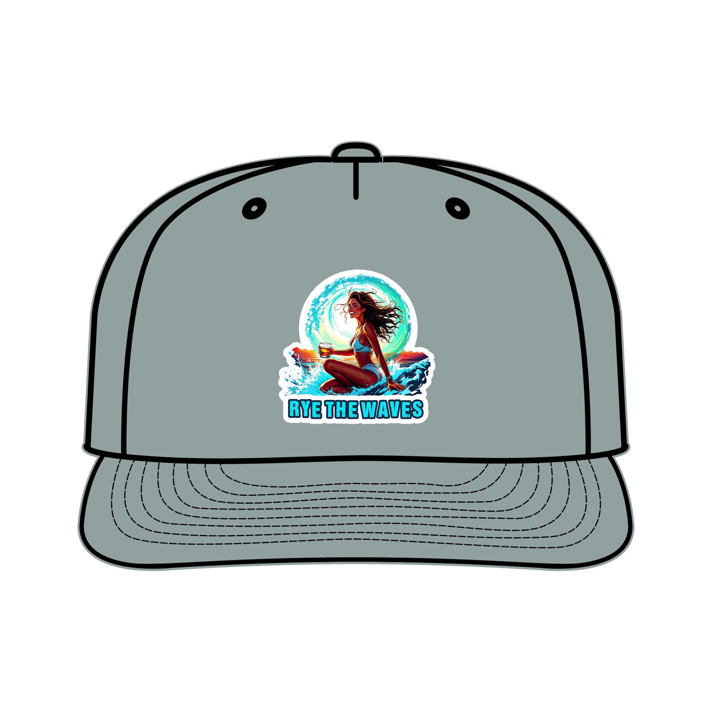 “Rye The Waves” Whiskey Surf Cap Model 4