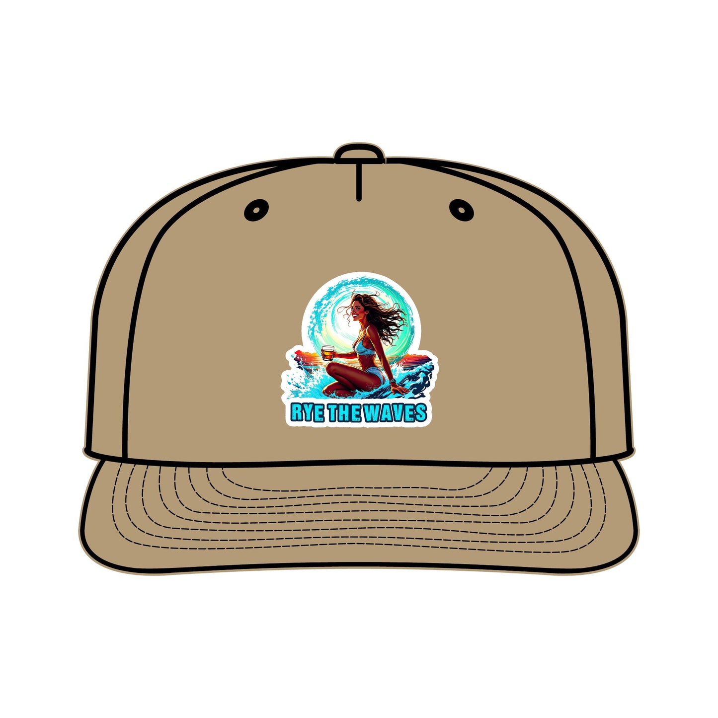 “Rye The Waves” Whiskey Surf Cap Model 4