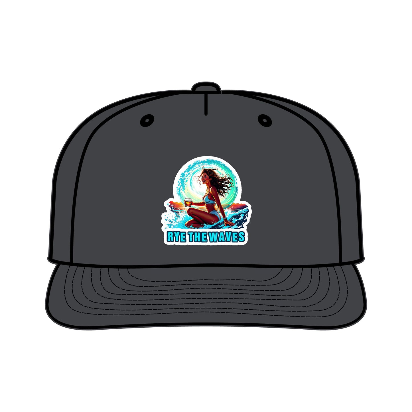 “Rye The Waves” Whiskey Surf Cap Model 4