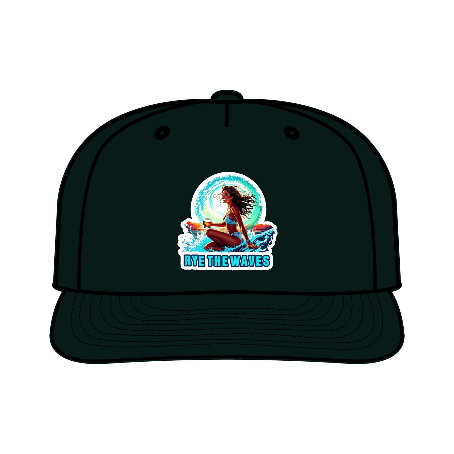 “Rye The Waves” Whiskey Surf Cap Model 4