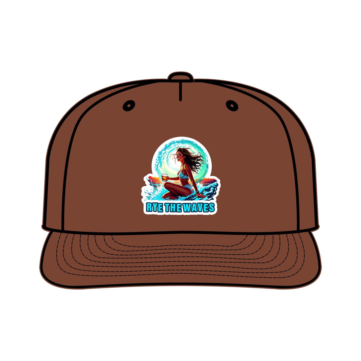 “Rye The Waves” Whiskey Surf Cap Model 4