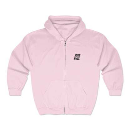“Rye or Die Girl” Whiskey Sweatshirt Heavy Blend™ Full Zip Hooded