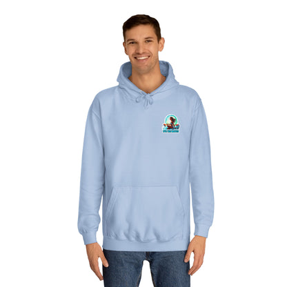 “Rye the Waves” Unisex College Hoodie - Whiskey 4