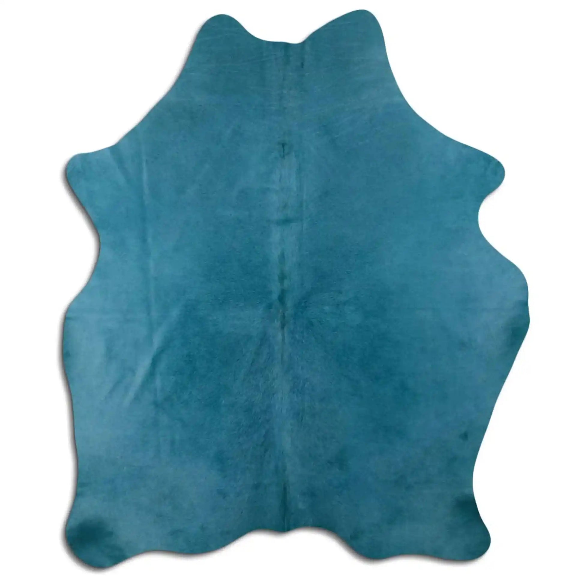 Turquoise Cowhide Area Rug