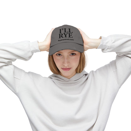 “I’ll Rye” Unisex Distressed Whiskey Cap