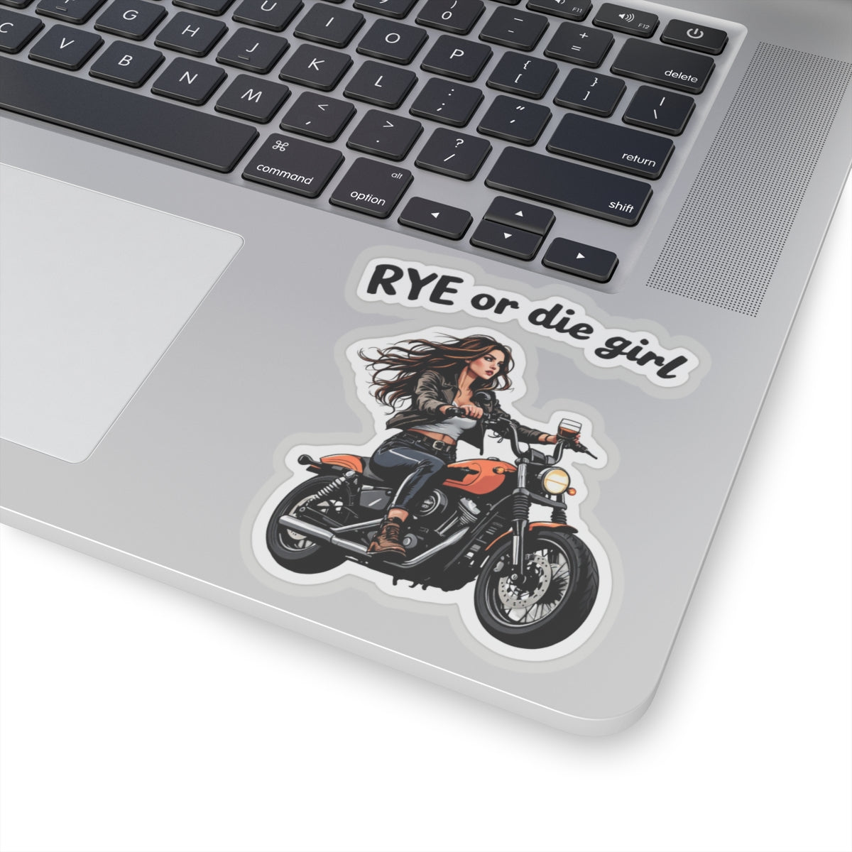Whiskey Bike Sticker "Rye or Die Girl"