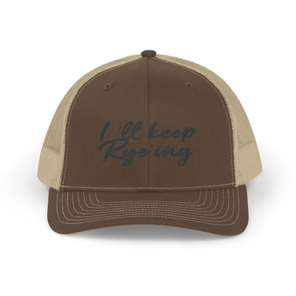 Whiskey Snapback Cap - I'll Keep Rye'ing - Golf Hat Limited Edition