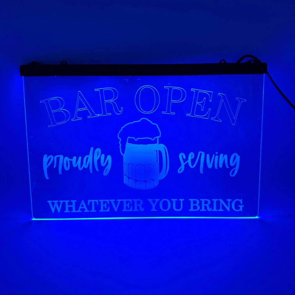 Color-Changing LED Home Bar Sign
