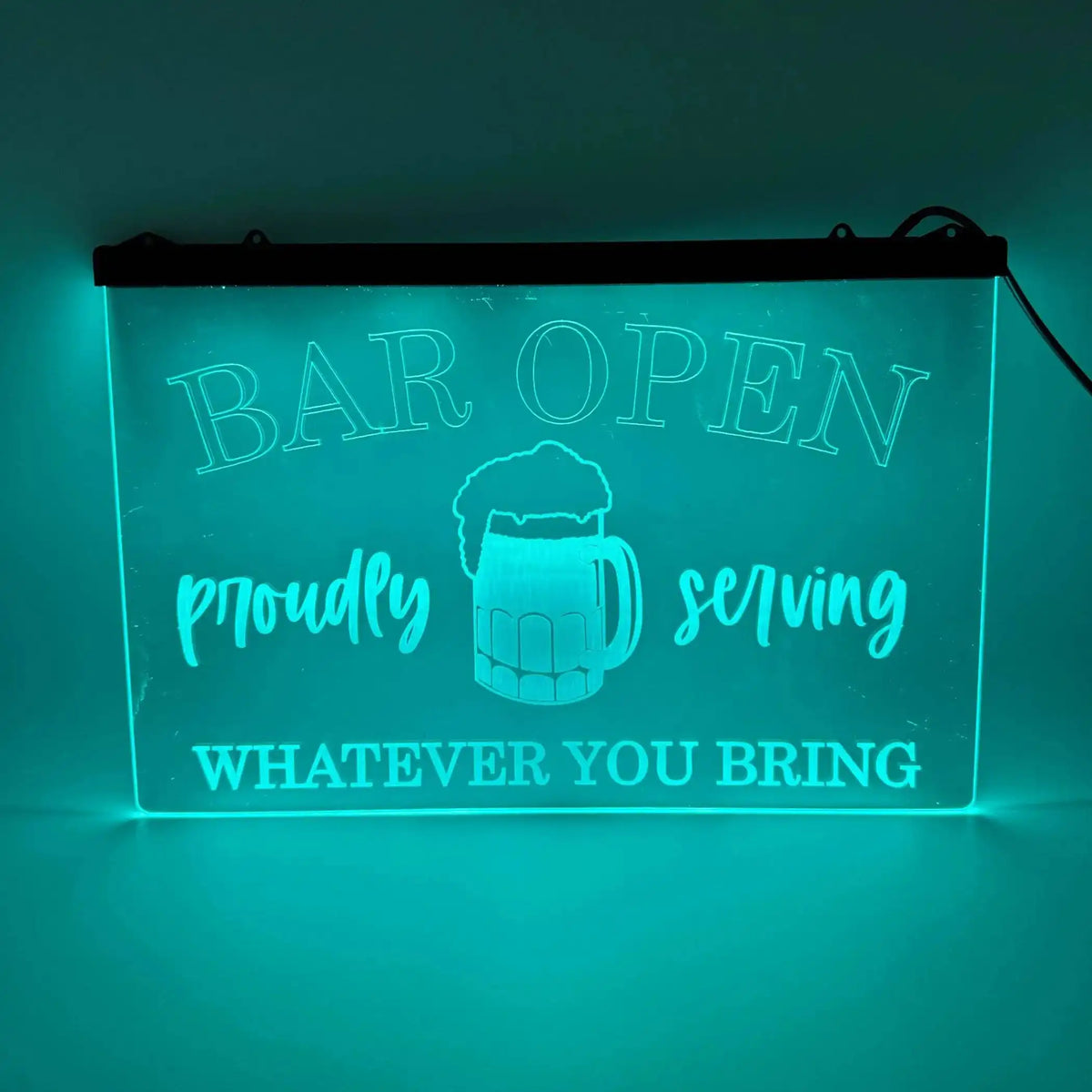 Color-Changing LED Home Bar Sign