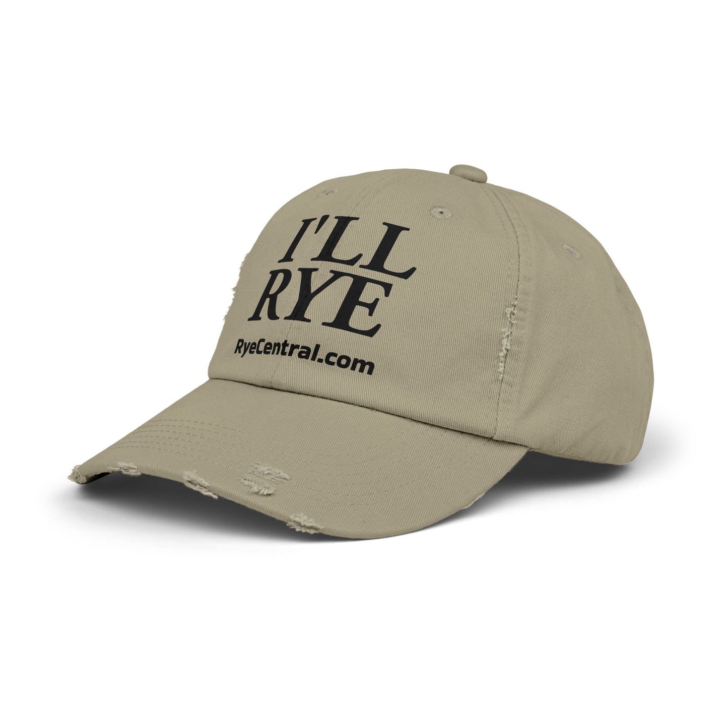 “I’ll Rye” Unisex Distressed Whiskey Cap