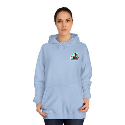 “Rye the Waves” Unisex College Hoodie - Whiskey 4