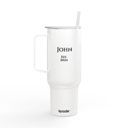 Personalized Engraved 40oz Tumbler with Handle & Straw