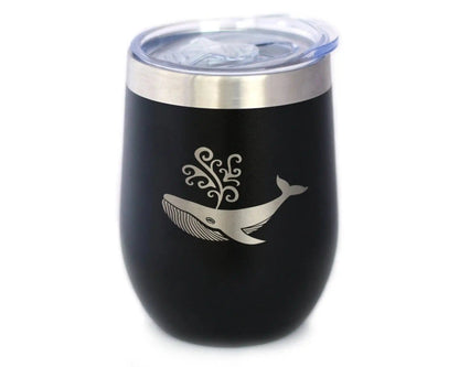 Whale Insulated Wine Tumbler for Ocean Lovers
