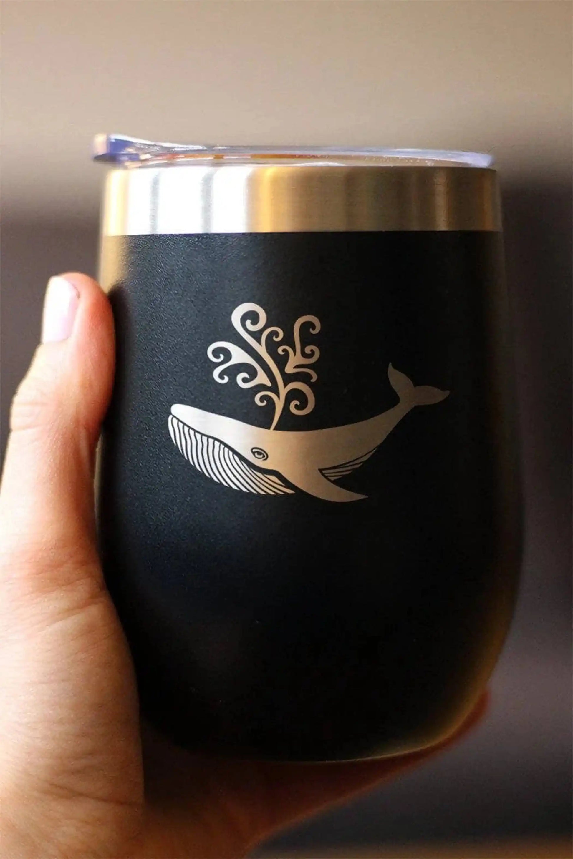 Whale Insulated Wine Tumbler for Ocean Lovers