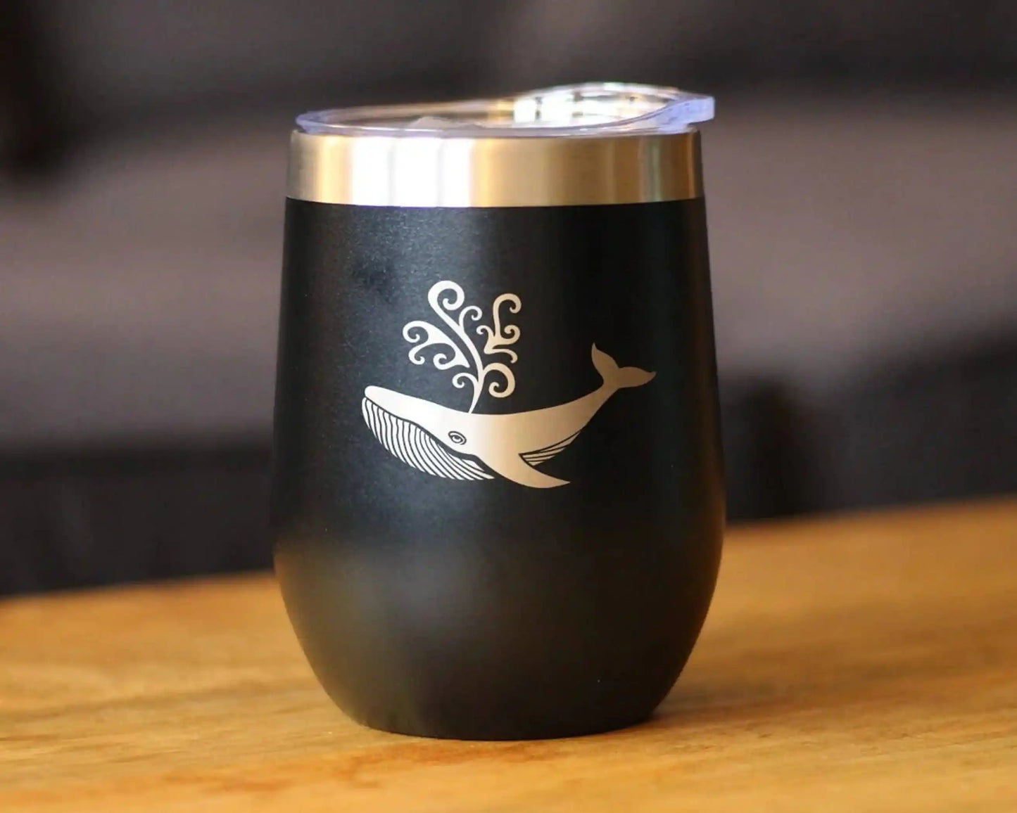 Whale Insulated Wine Tumbler for Ocean Lovers