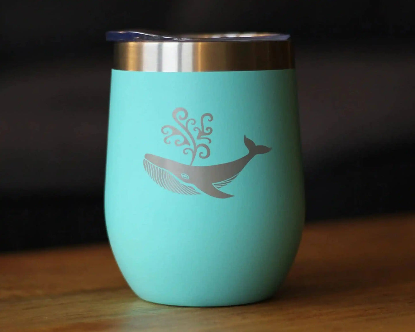 Whale Insulated Wine Tumbler for Ocean Lovers