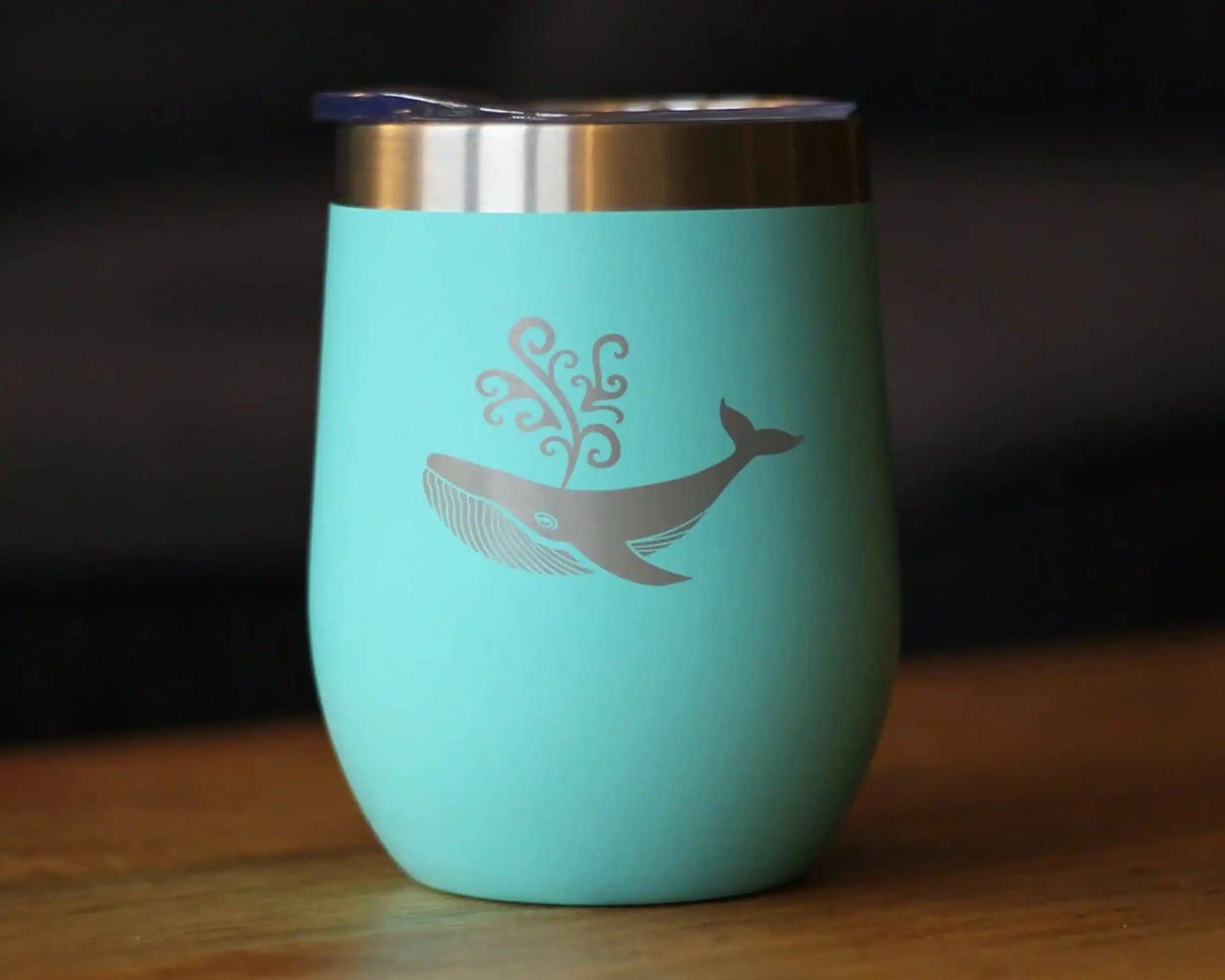 Whale Insulated Wine Tumbler for Ocean Lovers